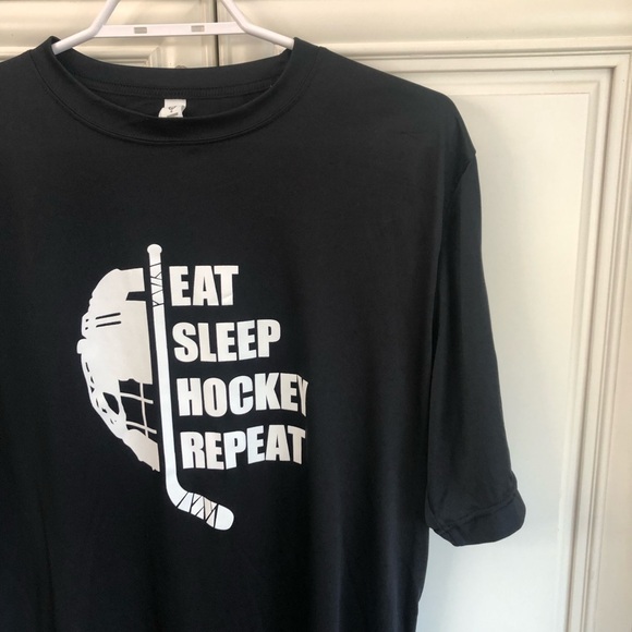 Team 365 men’s Eat Sleep Hockey Repeat t-shirt - Picture 3 of 8